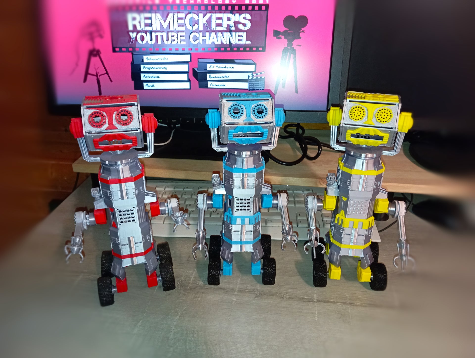 Roboter Model Bausatz V2 - 4 Farben / 65 Teile