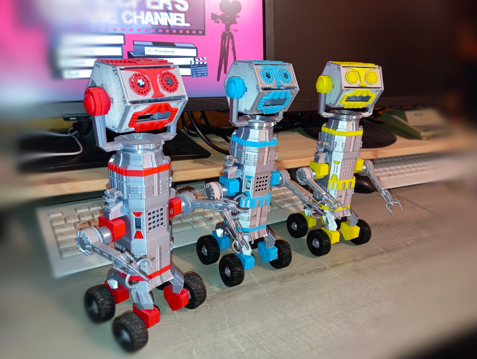 Roboter Model Bausatz V2 - 4 Farben / 65 Teile