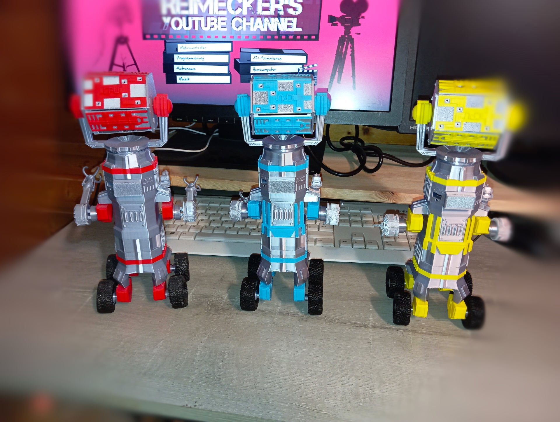 Roboter Model Bausatz V2 - 4 Farben / 65 Teile