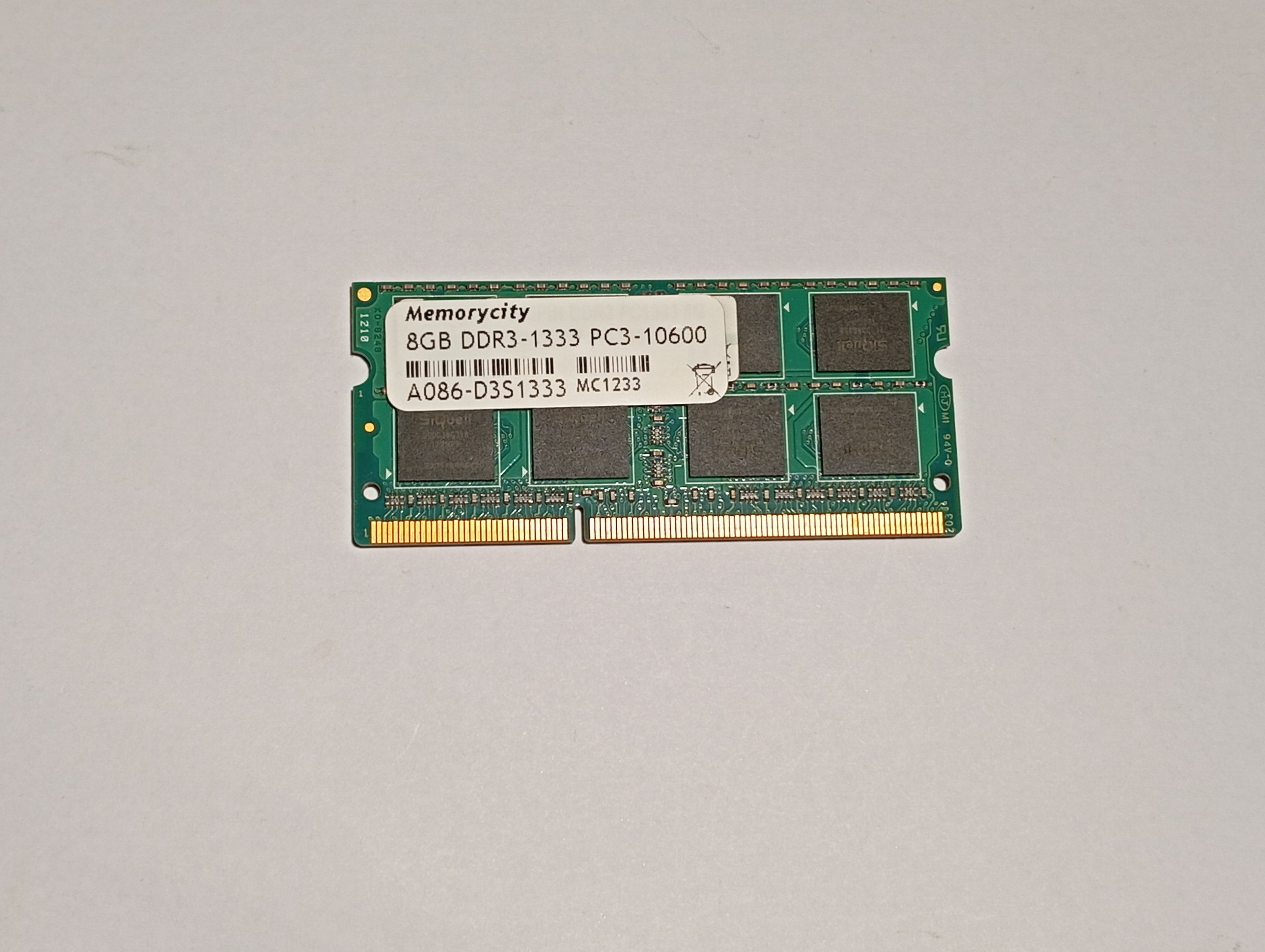 RAM – Arbeitsspeicher S0 PC3 10600 8 GB