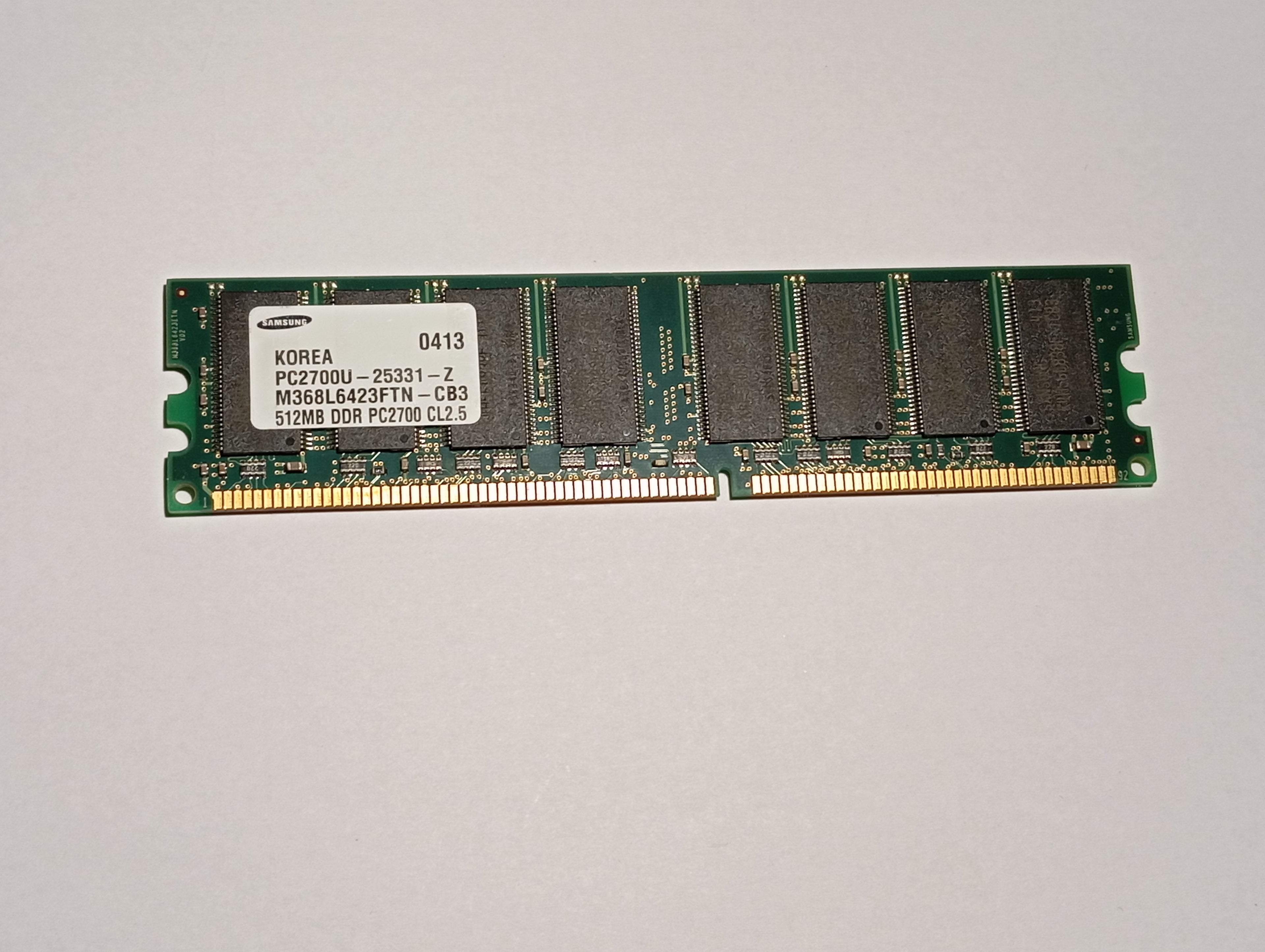 RAM – Arbeitsspeicher PC1 2700U 512 MB