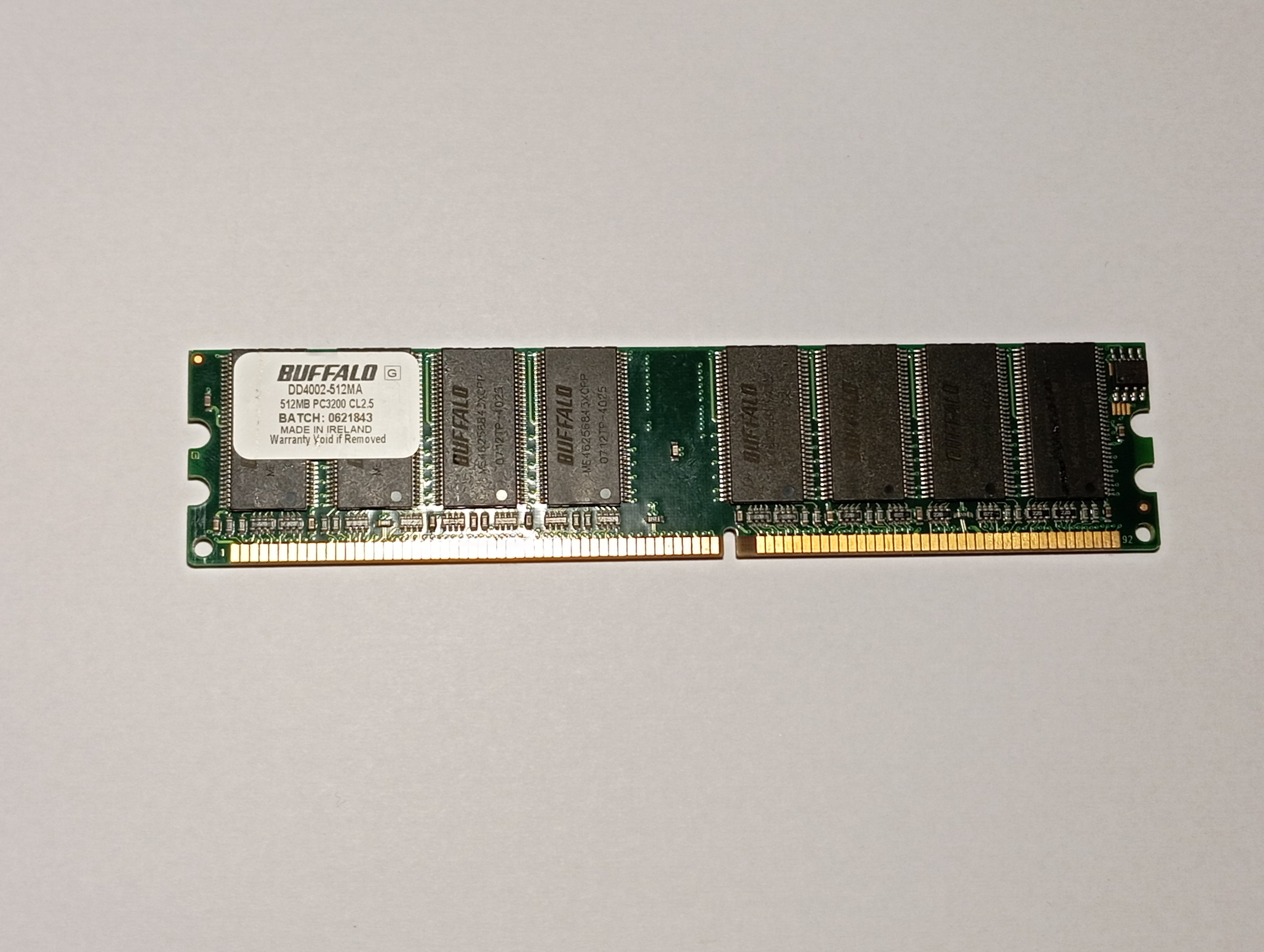 RAM – Arbeitsspeicher PC1 3200 512 MB