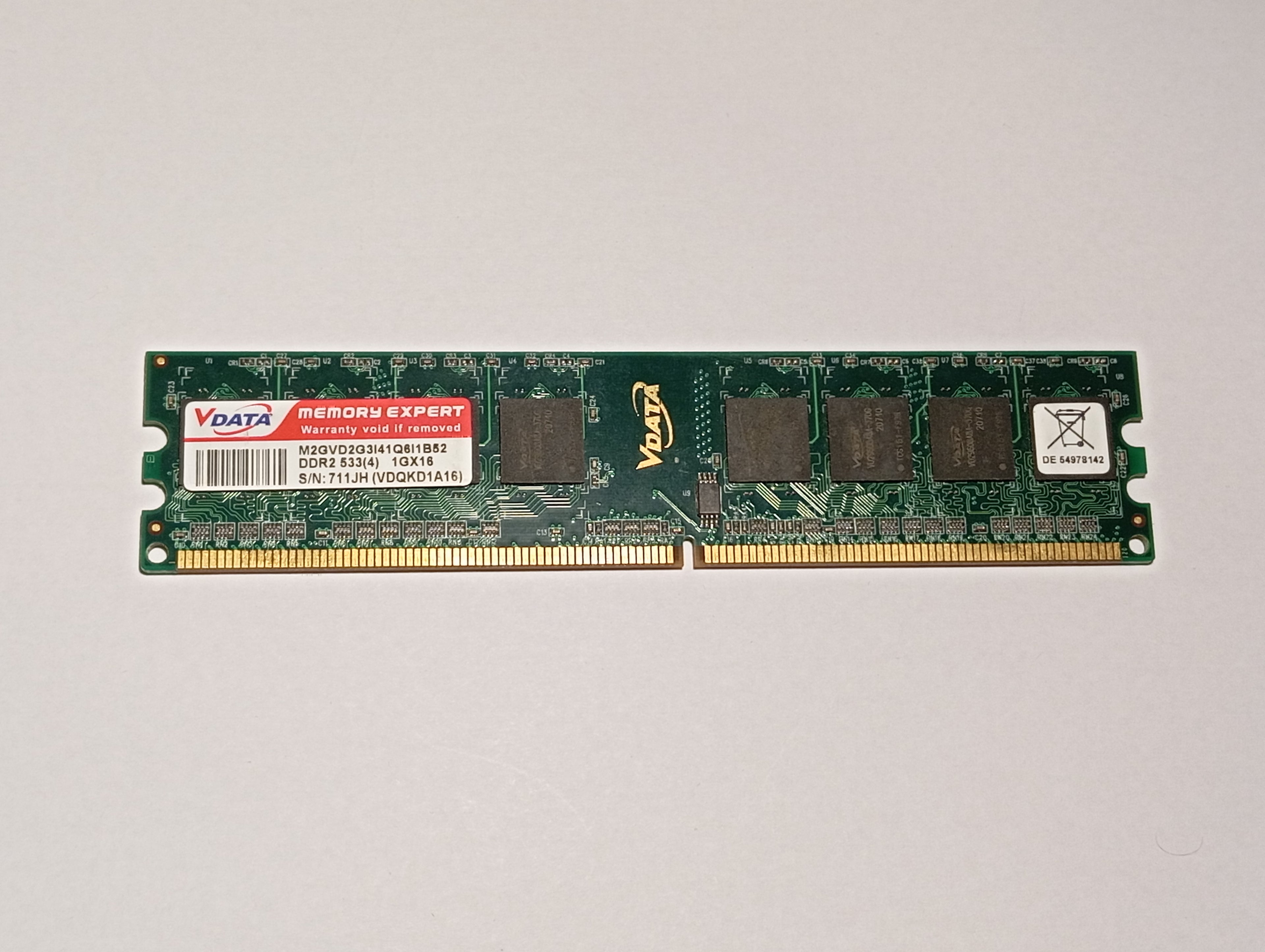 RAM – Arbeitsspeicher PC2 4200U 1 GB