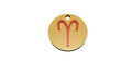 4x Schlüsselanhänger mit Sternzeichen (Glänzend Gold / Glänzend Rot)