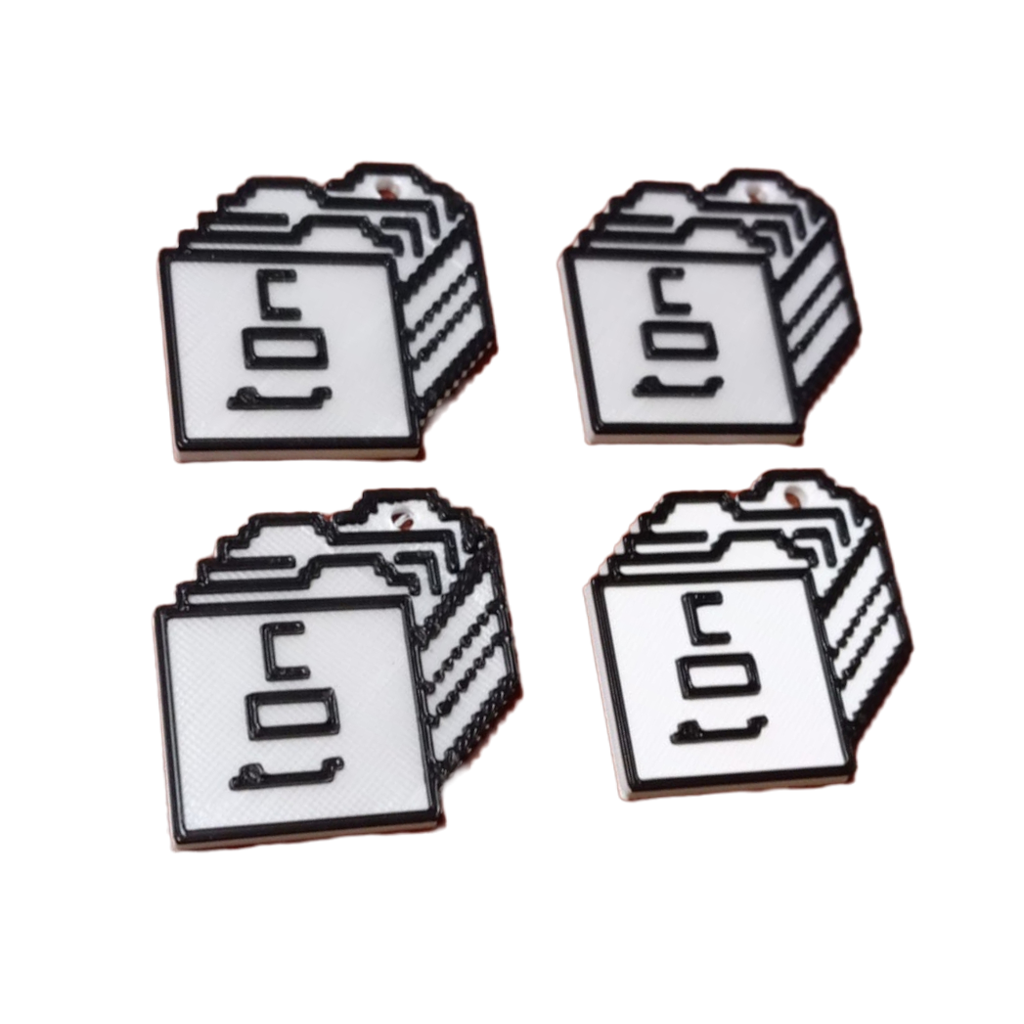4 x Schlüsselanhänger DaDisc