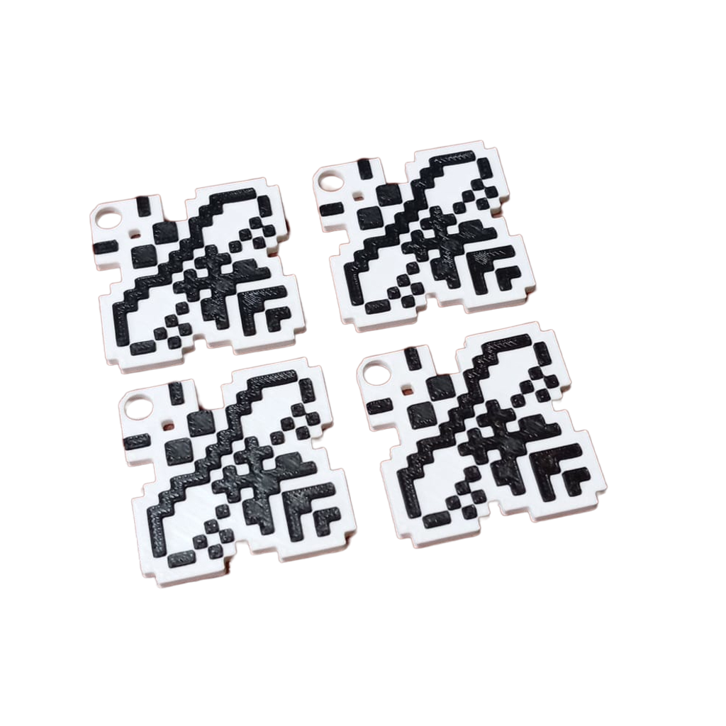 4 x Schlüsselanhänger DaBee